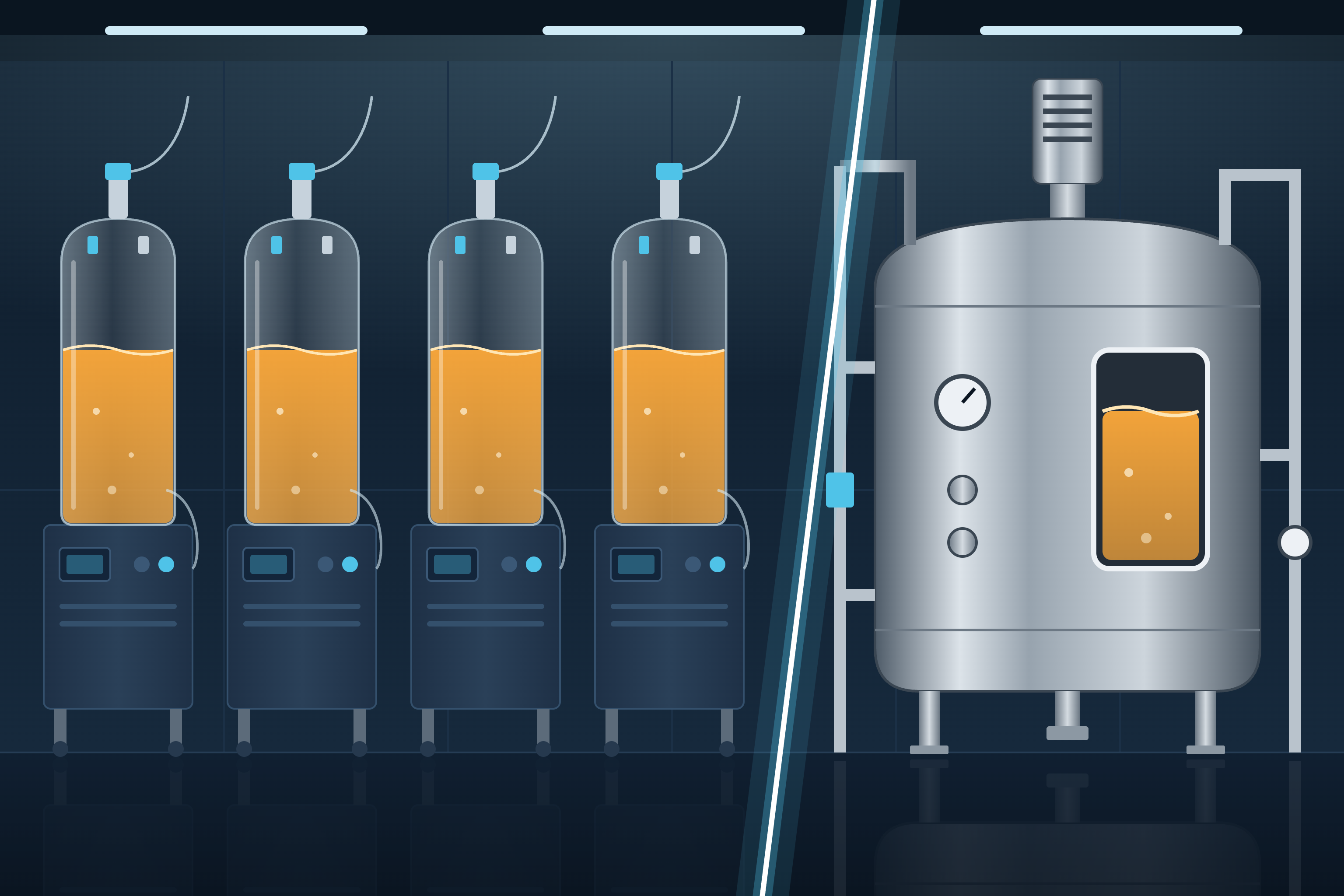 Could Four 2,000 L Single-Use Bioreactors Outperform One 10,000 L Stainless-Steel Reactor?